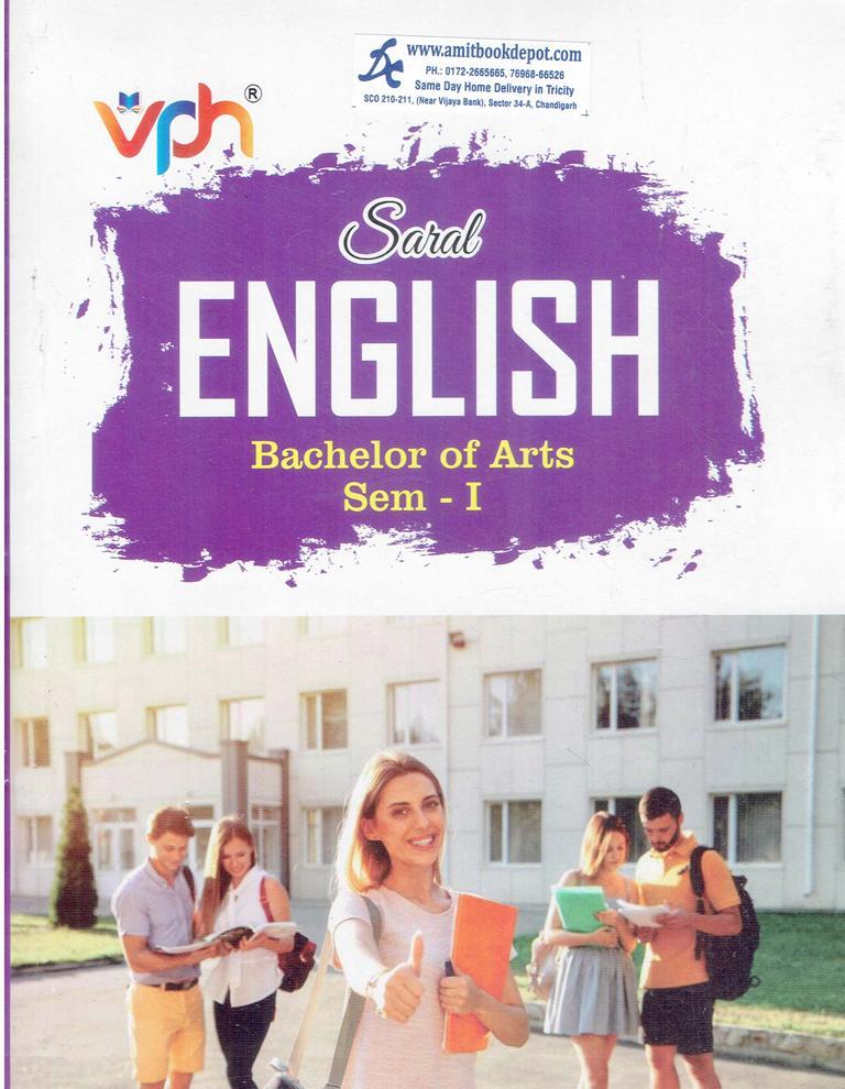 Vohra Saral English for BA 1st Semester Panjab University Chandigarh