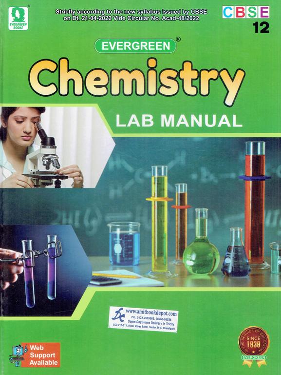 Evergreen CBSE Chemistry Lab Manual for Class 12th