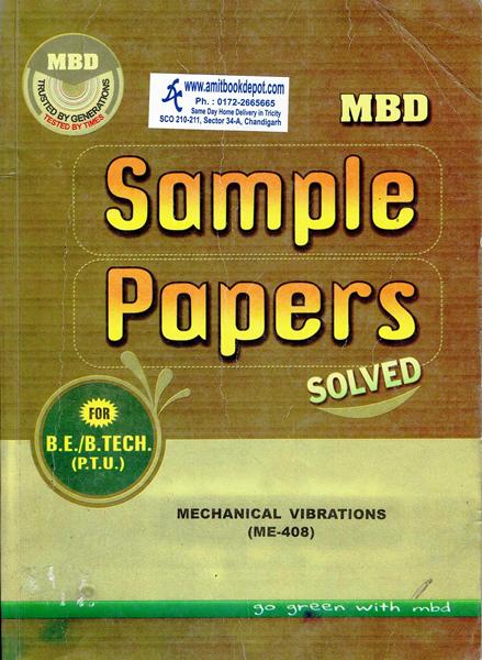 MBD Sample Paper Mechanical Vibrations for BE and BTech PTU