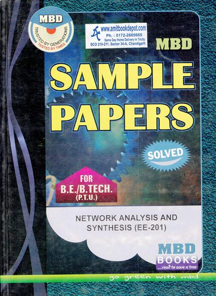 MBD Sample Paper Network Analysis and Synthesis for BE and BTech 3rd Sem PTU