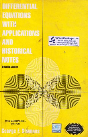 Differential Equations with Applications and Historical Notes (OLD)