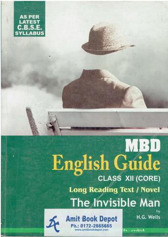 MBD English Guide The Invisible Man for Class 12th