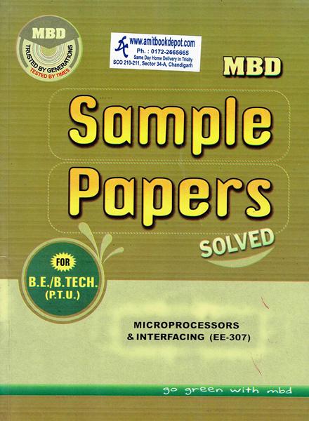 MBD Sample Paper Microprocessors and Interfacing for BE and BTech 5th Sem PTU