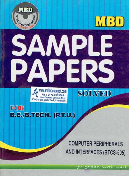 MBD Sample Paper Computer Peripherals and Interfaces for BE and BTech PTU