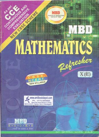 MBD Mathematics Refresher for Class 10th (English) (OLD)