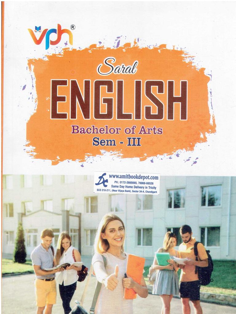 Vohra Saral English for BA 3rd Semester Panjab University Chandigarh