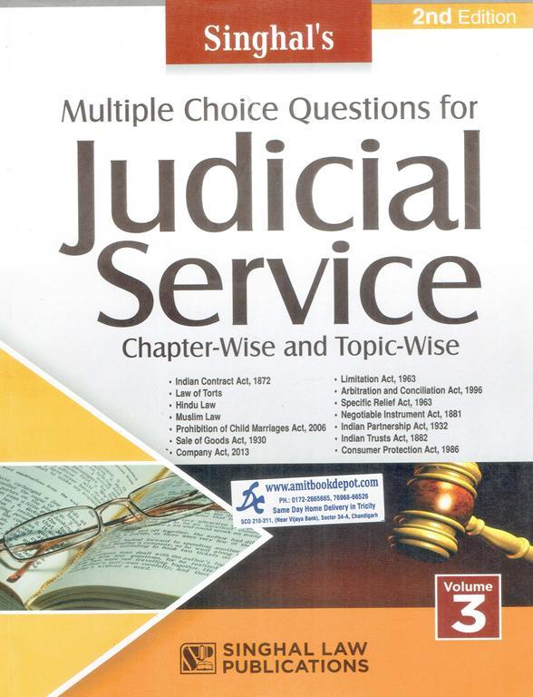 Singhal MCQs for Judicial Service Examination Volume 3