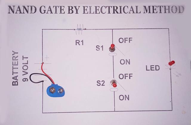 NAND GATE Electrical Method Working Model with Printed Report