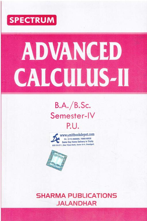 Spectrum Advanced Calculus 2 for BA and BSc 4th Semester PU Chandigarh