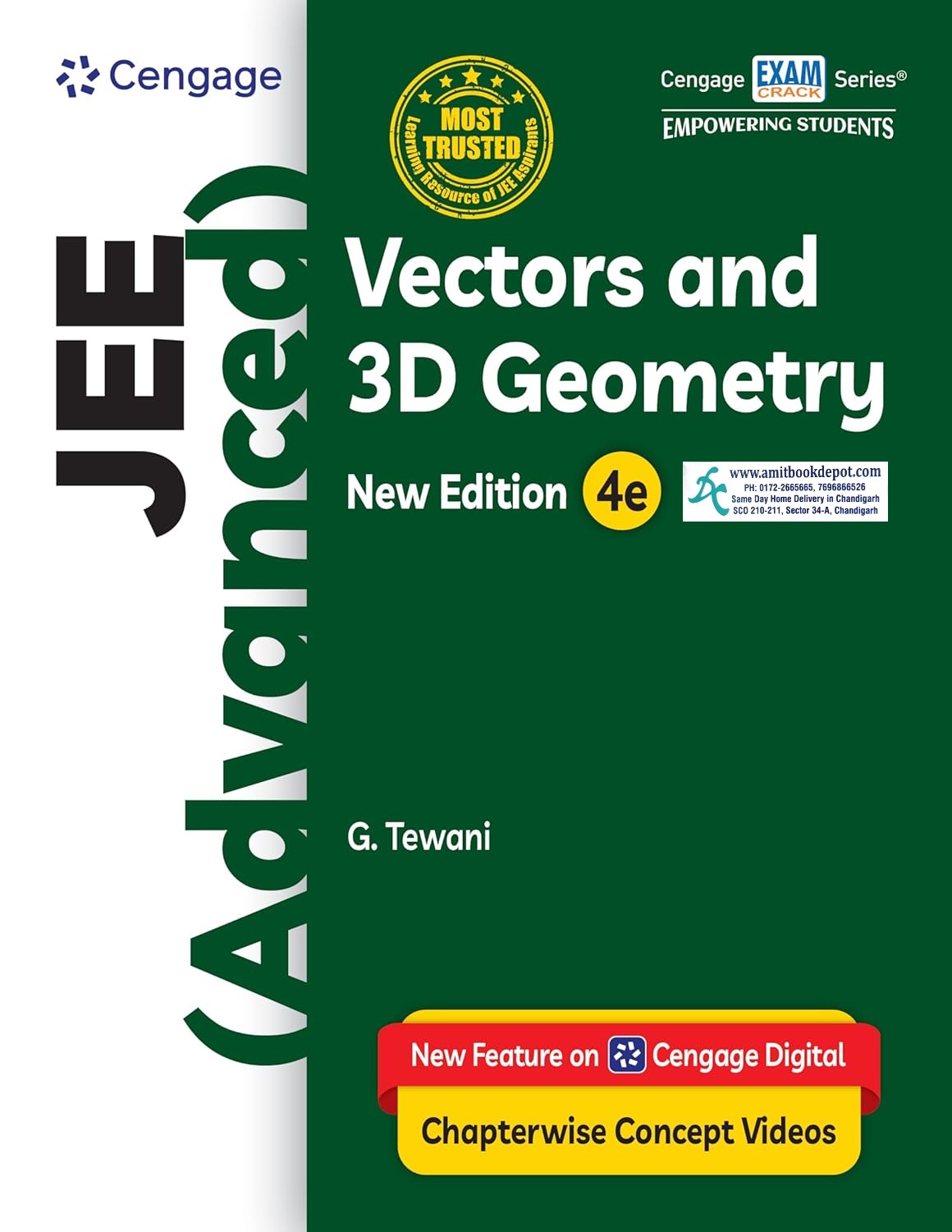 Cengage Vectors and 3D Geometry for JEE (Advanced) 4th Edition 2026