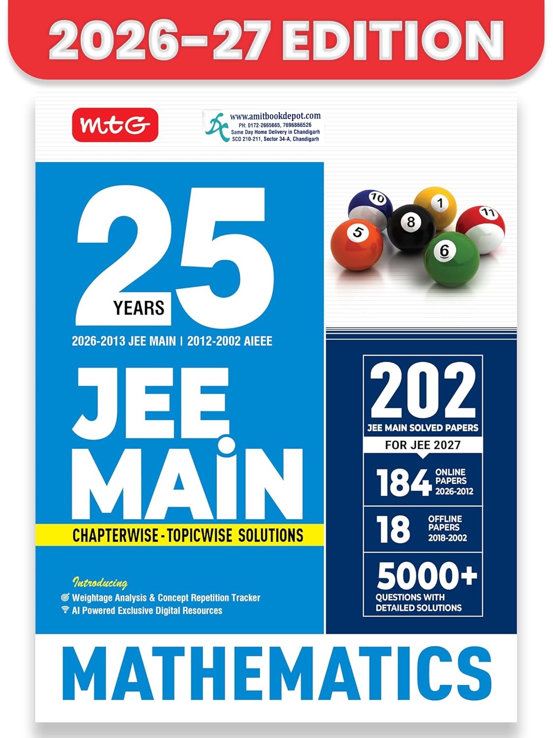25 Years JEE Main Mathematics Chapterwise Topicwise Solutions