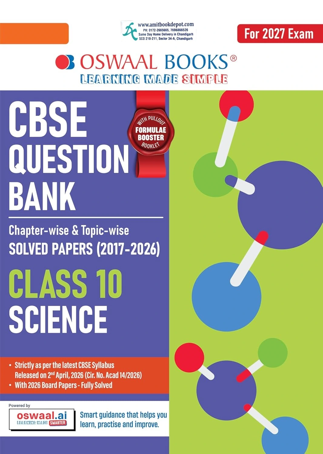 Oswaal CBSE Question Bank Science for Class 10th (2017-2026)