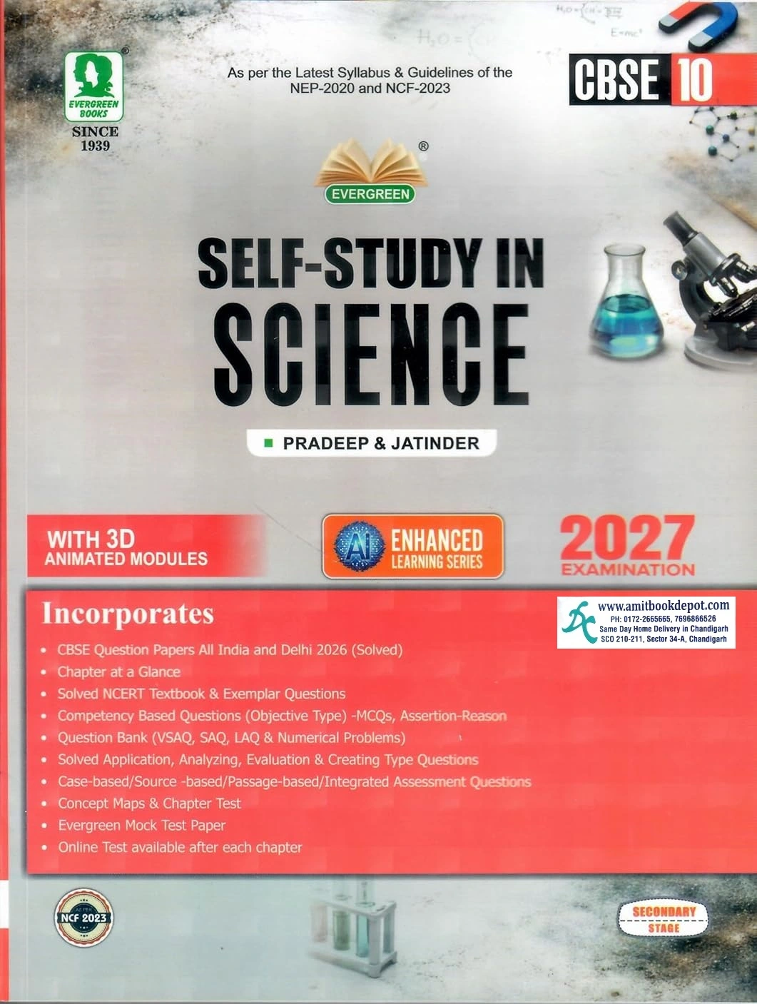Evergreen Self Study in Science for Class 10th CBSE 2027