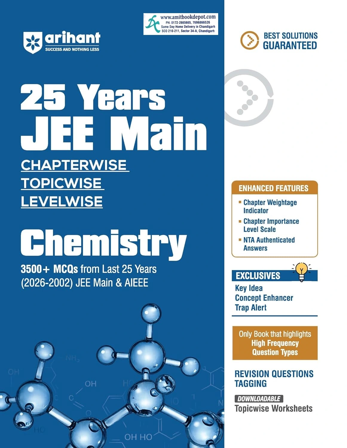 Arihant JEE Main Chemistry 25 Years Chapterwise Topicwise Solved Papers
