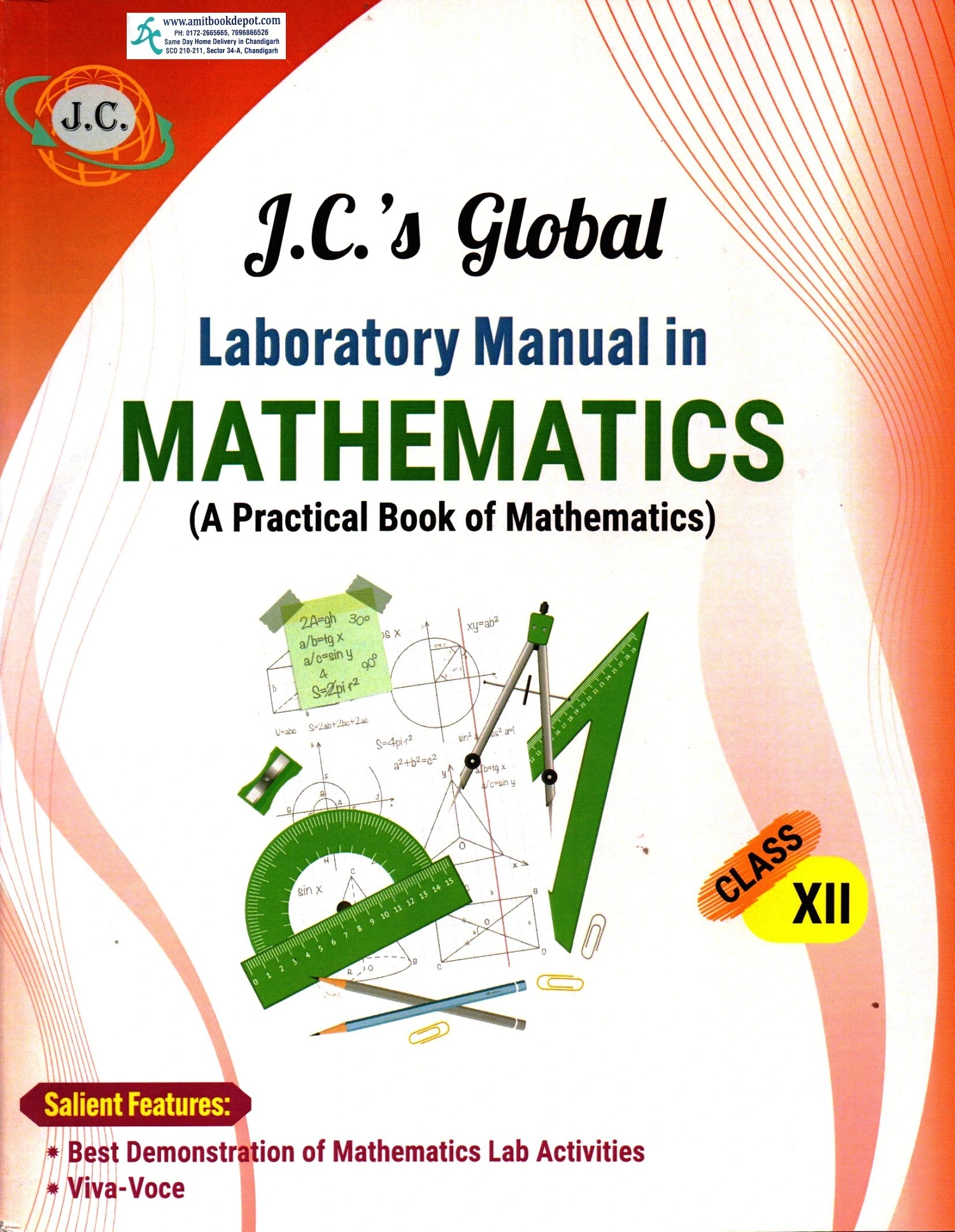 J.C. Laboratory Manual in Mathematics For Class 12th