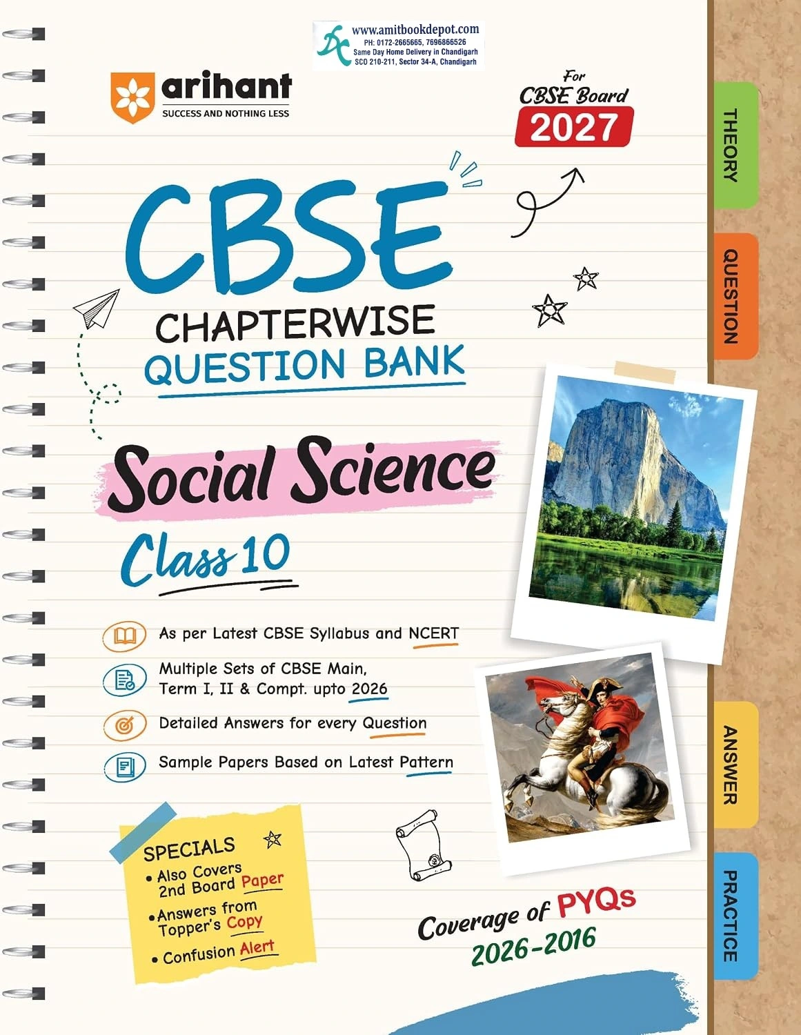 Arihant CBSE Chapterwise Question Bank Social Science For Class 10th 2027