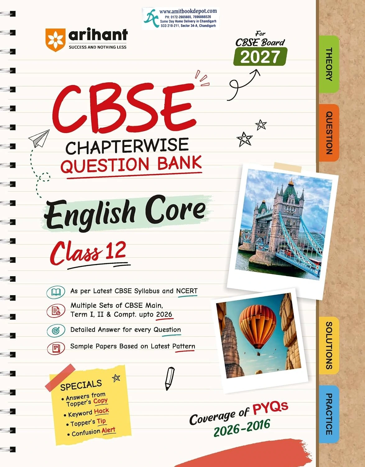 Arihant CBSE Chapterwise Question Bank English Core for Class 12th 2027