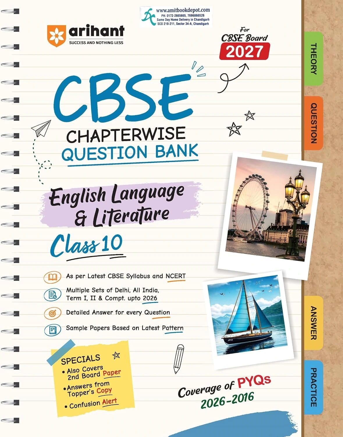 Arihant CBSE Chapterwise Question Bank English Language & Literature For Class 10th 2027