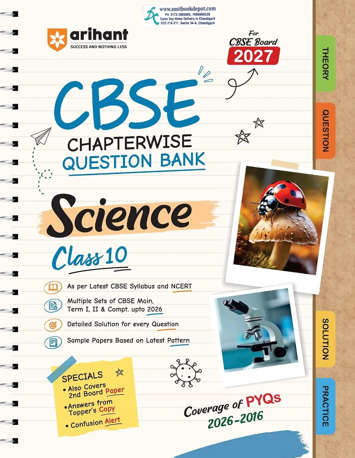Arihant CBSE Chapterwise Question Bank Science For Class 10th 2027