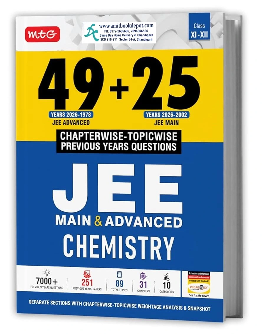 MTG 49-25 Years Chemistry JEE MAIN & Advanced Chapterwise Solutions  (1978-2026)