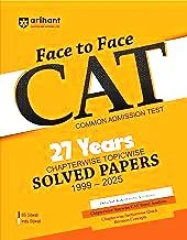 Arihant Face to Face CAT  27 Years Chapterwise Topicwise Solved Papers (1999 - 2025)