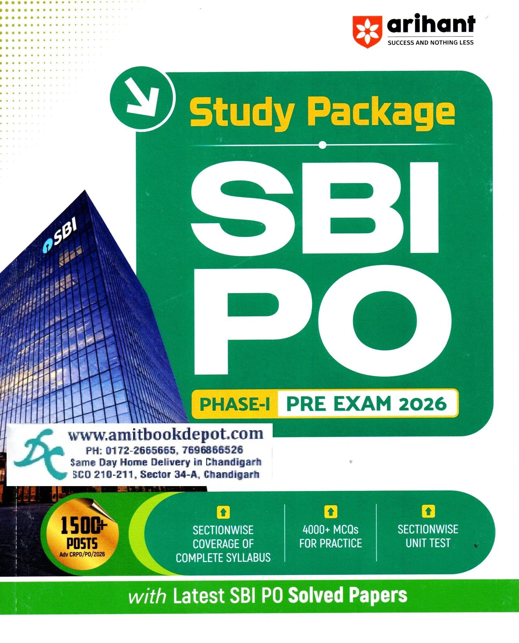 Arihant Study Package SBI PO Phase - 1 Pre Exam 2026