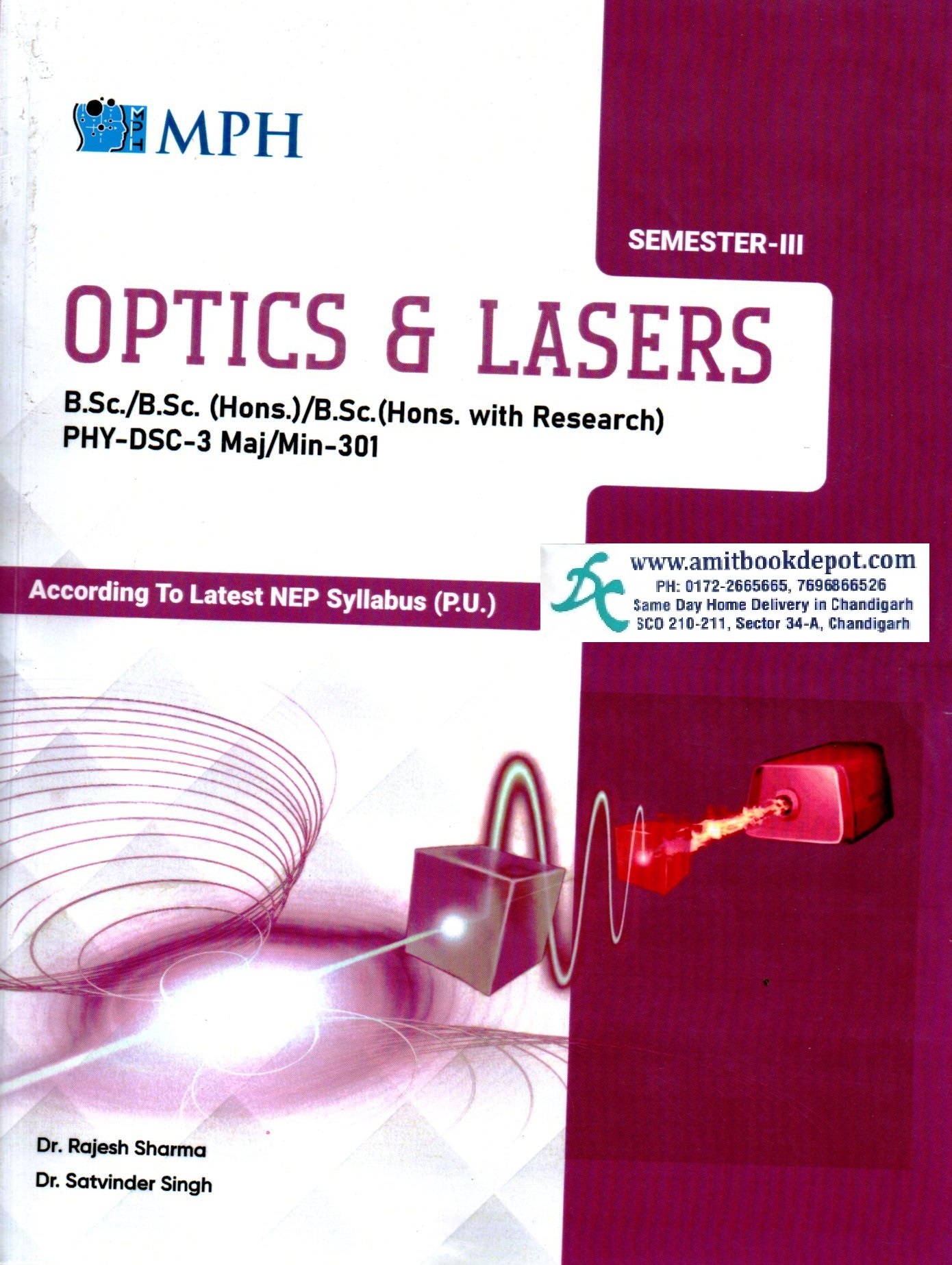 MPH Optics and Lasers For BSc / BSc Hons 3rd Semester Panjab University Chandigarh (NEP))