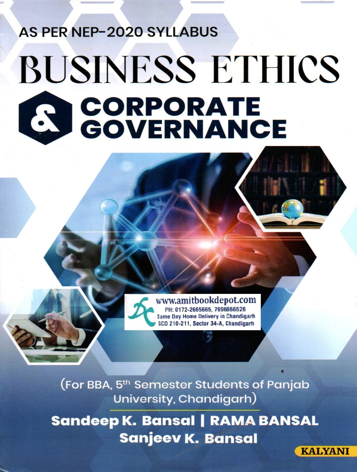 Kalyani Business Ethics And Corporate Governance For BBA 5th Semester Panjab University Chandigarh (NEP)