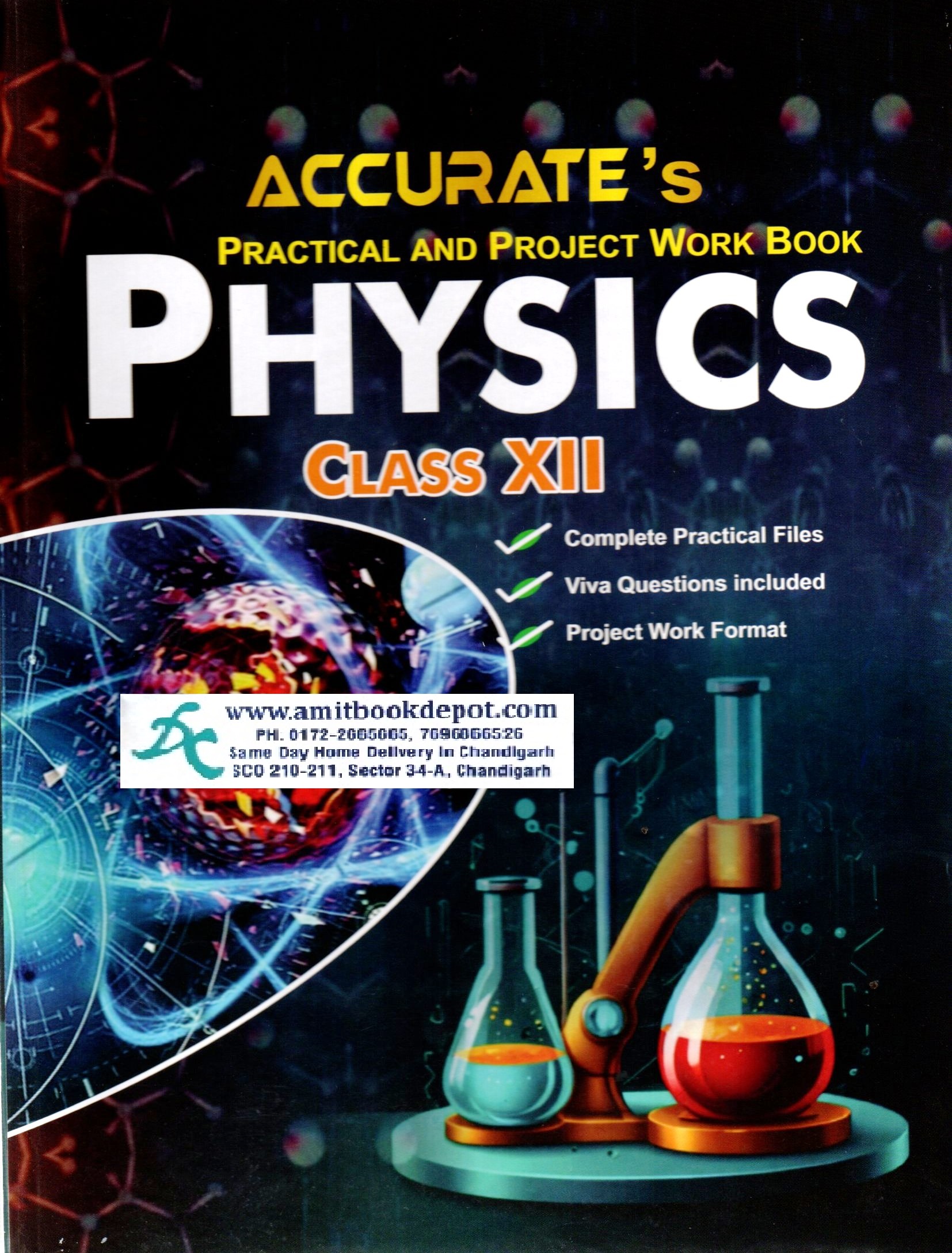 Accurate's Physics Practical And Project Work Book  For Class 12th