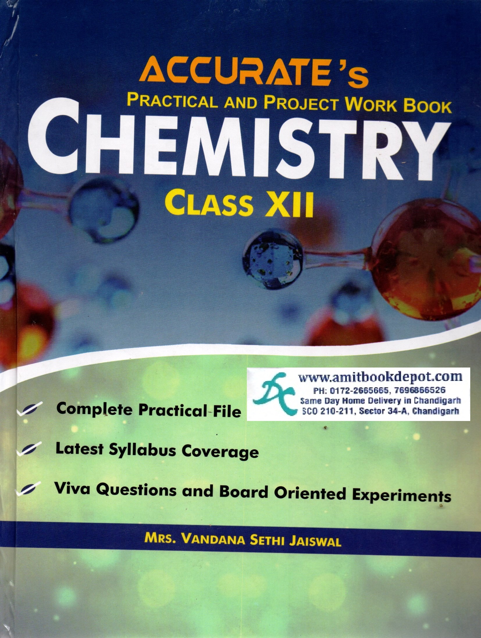 Accurate' s Chemistry Practical And Project Work Book For Class 12