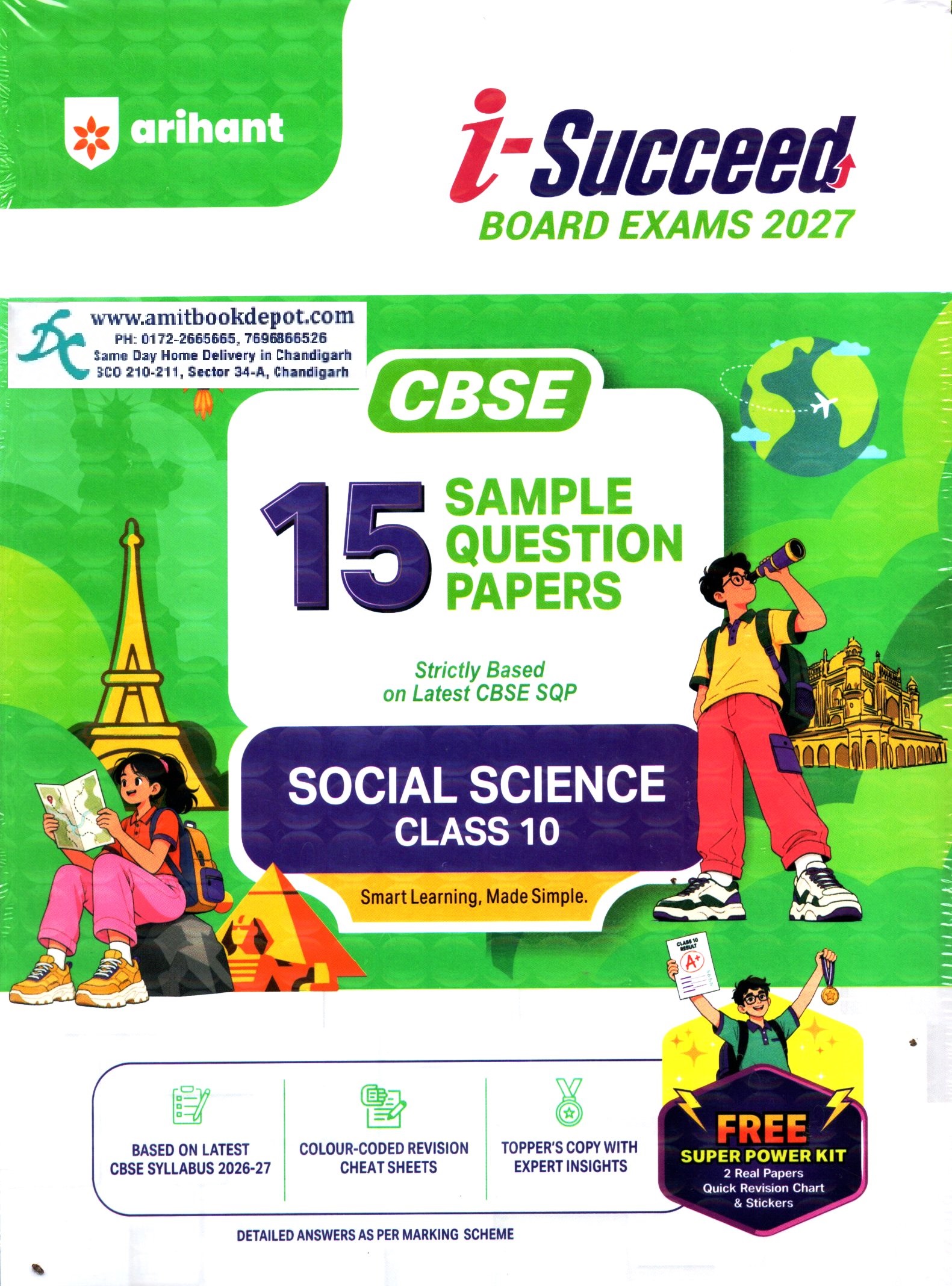 iSucceed 15 Sample Question Papers Social Science for Class 10th CBSE 2026