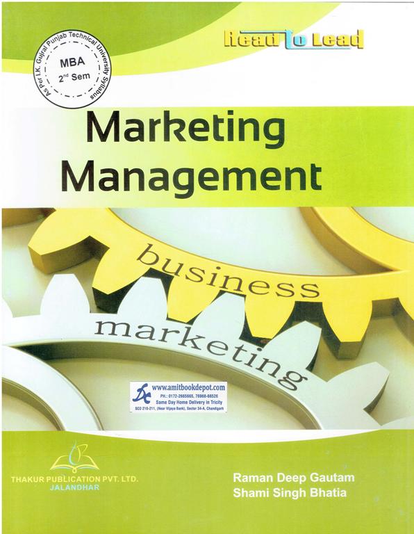 Thakur Marketing Management MBA 2nd Sem PTU