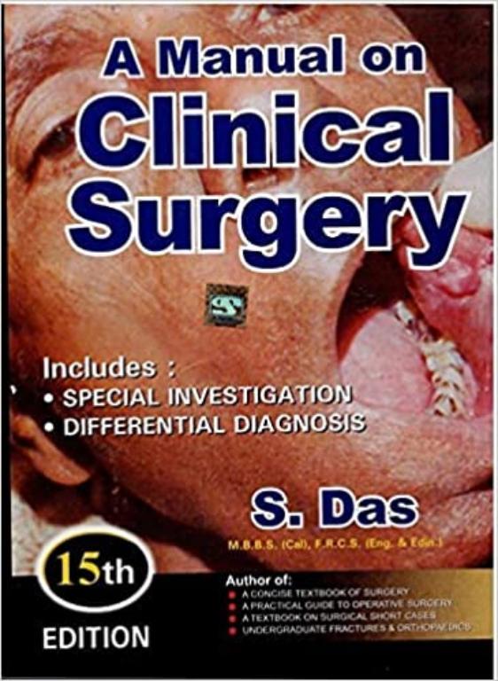 A Manual On Clinical Surgery 15th Edition