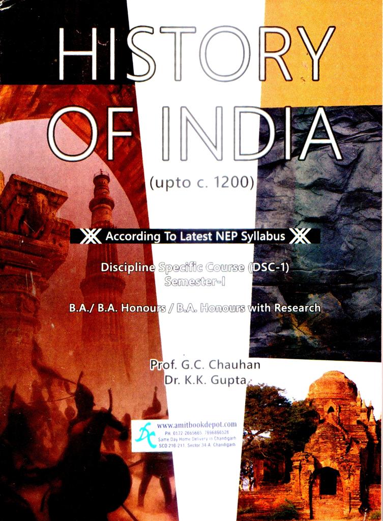 History of India (Upto 1200 AD) BA 1st Semester PU