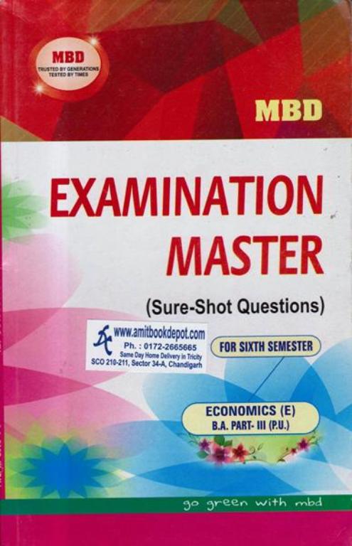 MBD Examination Master Economics BA 6th Semester PU