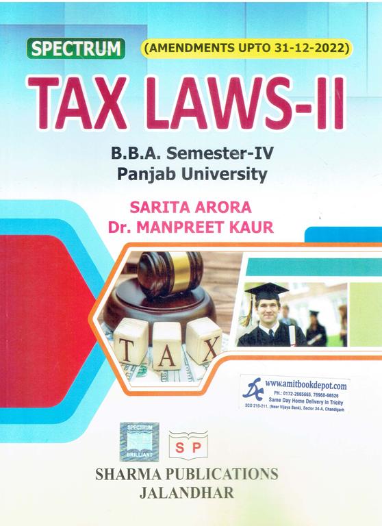 Spectrum Tax Laws 2 BBA 4th Semester PU Chandigarh