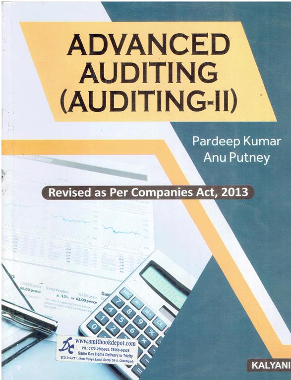 Kalyani Advanced Auditing (Auditing 2) for MCOM 4th Sem PU and BCOM 6th Sem JU