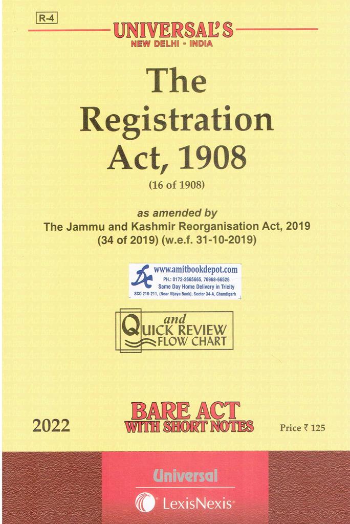 Universal Bare Act The Registration Act 1908