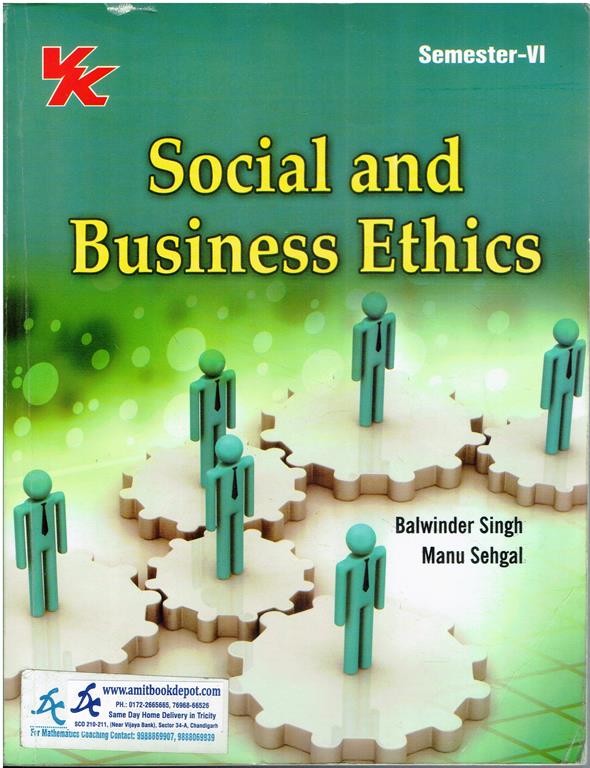 Social and Business Ethics BCOM 6th Semester PU Chandigarh