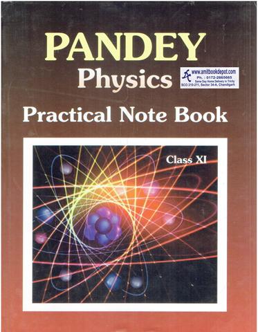 Pandey Physics Practical Note Book for Class 11th (NEW)