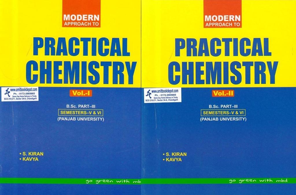 Modern Approach to Practical Chemistry (Set of Two Volumes) for BSc 5th and 6th Semester PU