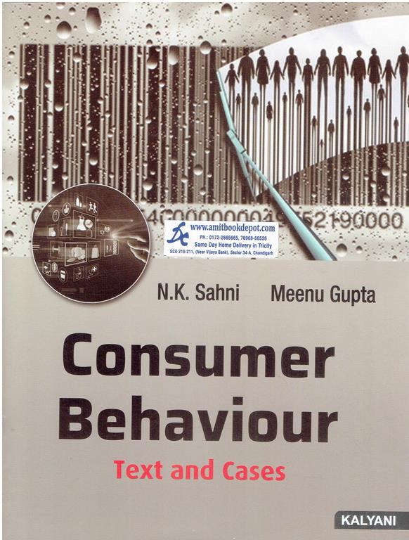 Consumer Behaviour Text And Cases MCom 4th Semester PU Chandigarh