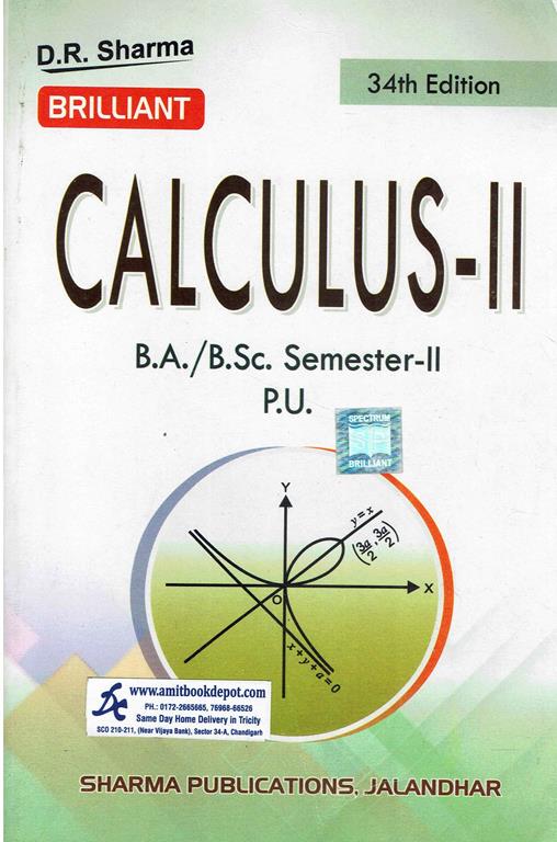 Brilliant Calculus 2 BA and BSc 2nd Semester PU Chandigarh