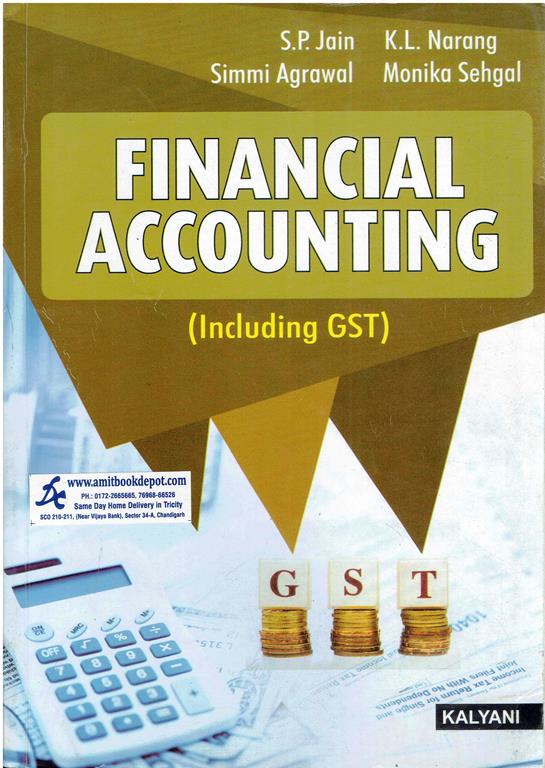 Financial Accounting Including GST for BBA 1st Semester PU Chandigarh