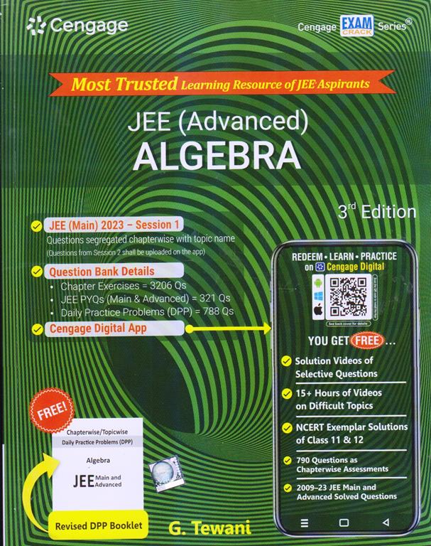 Cengage Algebra for JEE (Advanced) 3RD Edition 2023