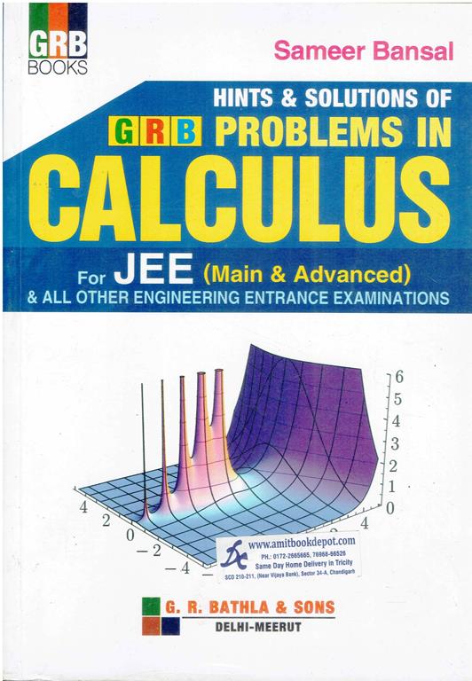 Hints and Solutions of Problems in Calculus for JEE Main and Advanced