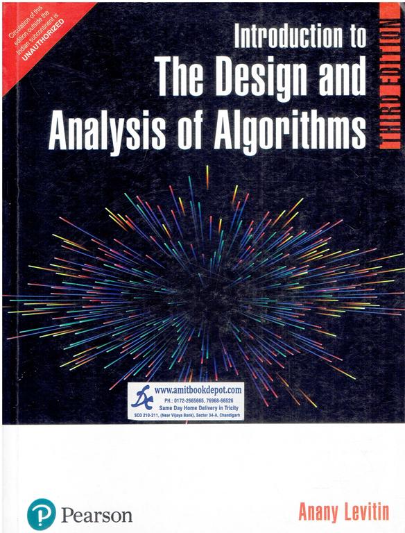 Introduction to The Design and Analysis of Algorithms  (3 Edition)