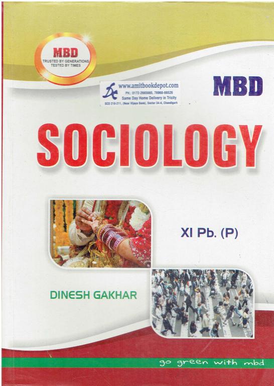 MBD Sociology for Class 11th PSEB (Punjabi Medium)