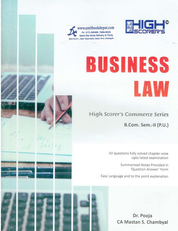 High Scorer Business Law BCom 2nd Semester PU Chandigarh