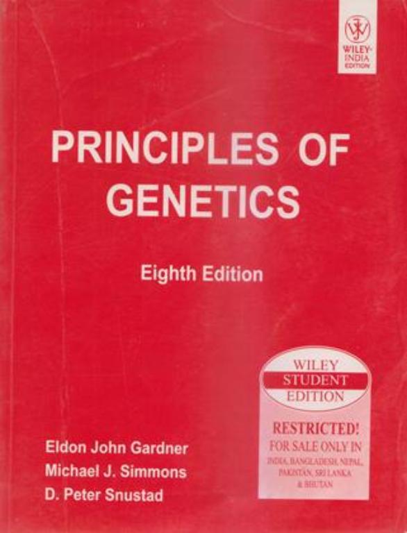 Principles of Genetics 8th Edition